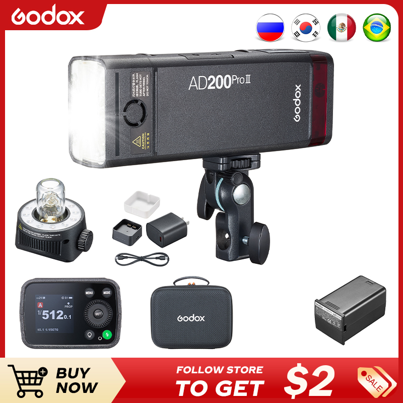 Photography Lighting Kit Godox - Godox AD200ProII TTL 2.4G Kamera Nirkabel
