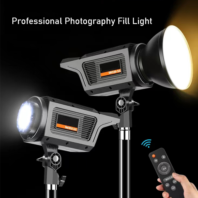 Photography Lighting System - Lampu LED matahari 300W, lampu Video