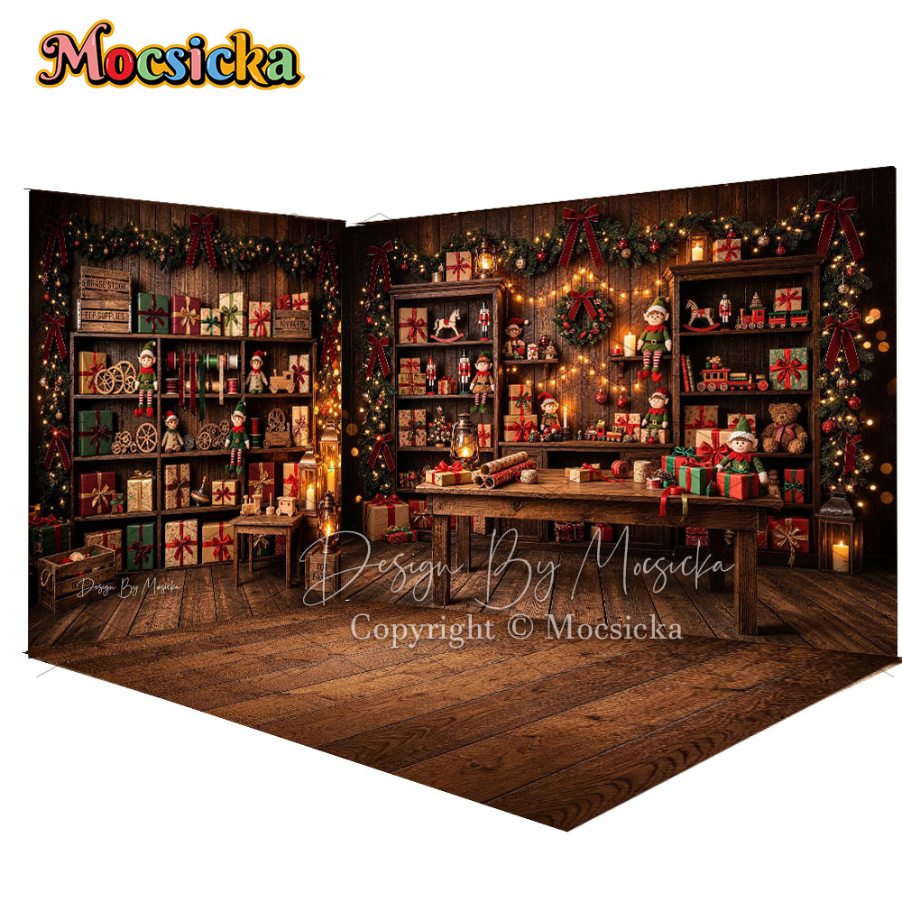 Photography Lighting Workshops - Mocsicka Christmas Elf Workshop Latar Belakang