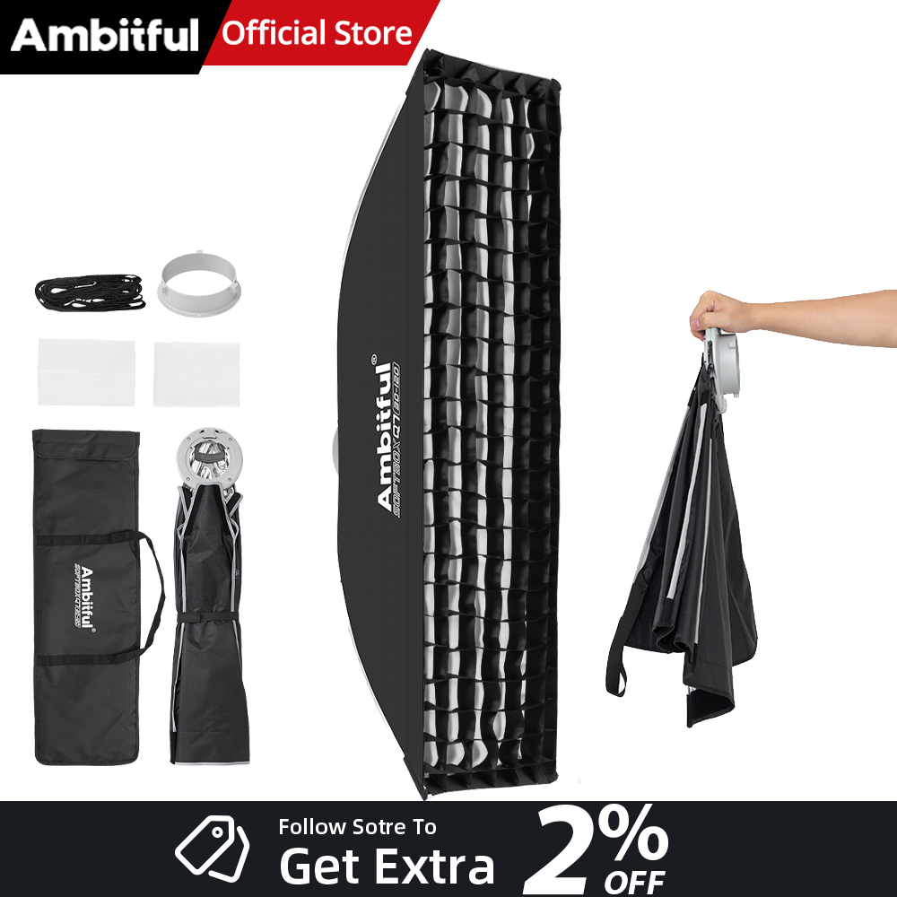 Photography Lighting Box - AMBITFUL Q7-II 30*120cm Bowens Mount Strip