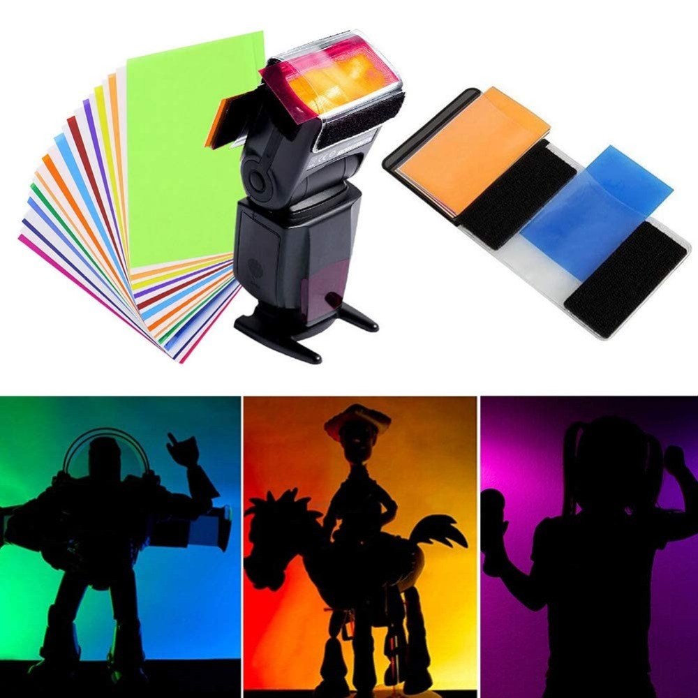 Photography Lighting Meter - Kit Filter Pencahayaan Gel Flash Kamera