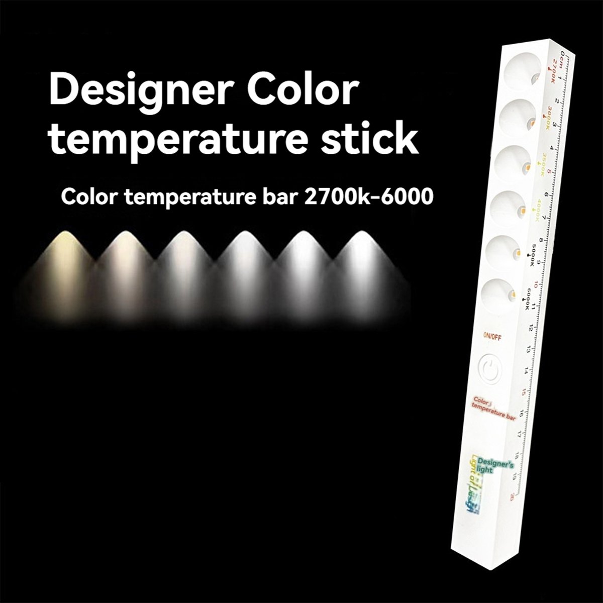 Photography Lighting Meter - Sep. 6Modes Lampu Suhu Warna Dapat
