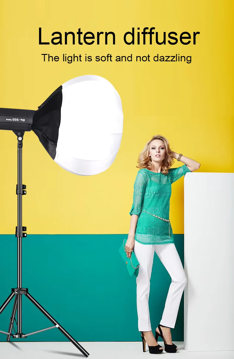 Globe Modifier Round - Softbox Globe Lantern Bowens Mount 35CM,