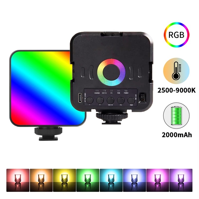 Photography Lighting Portable - Lampu Video Mini RGB Portabel untuk