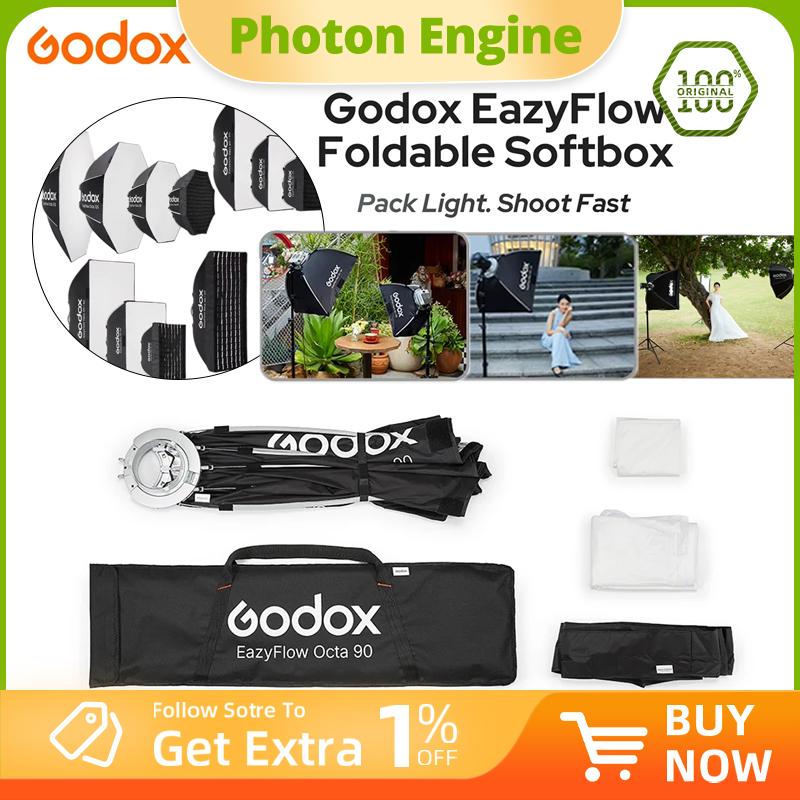 Photography Lighting Meter - Godox EazyFlow seri Softbox Lipat dengan