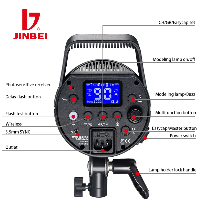 Good Lighting In Photography - JINBEI DPX-800II 800W 25W Lampu Flash