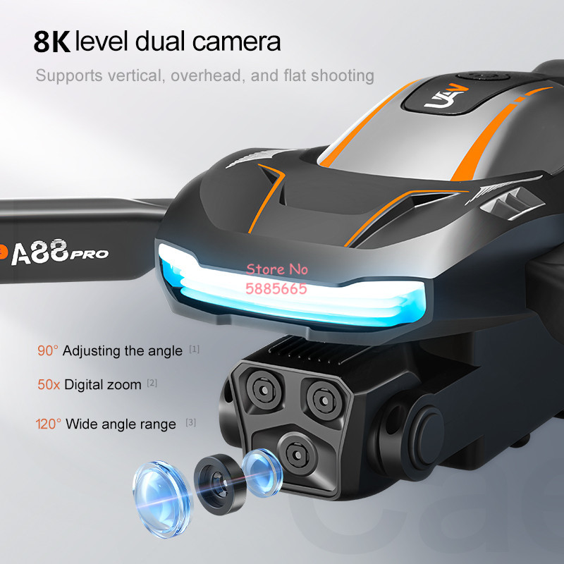 Drone RC 8K Fotografi Udara de - Photography Lighting Box ulasan dan harga