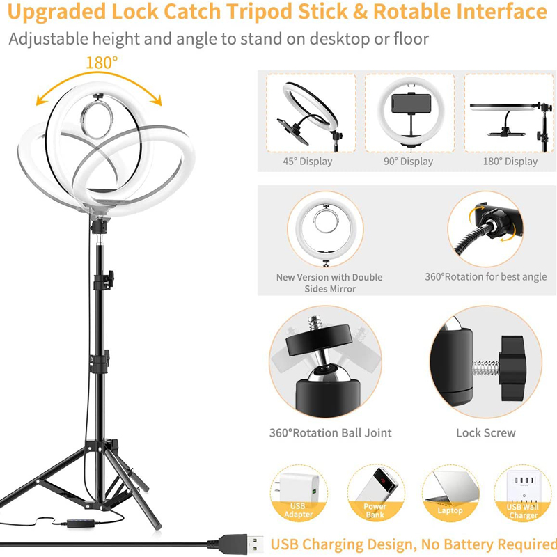 Lampu Cincin Selfie 16/26/33Cm - Photography Lighting Product ulasan dan harga