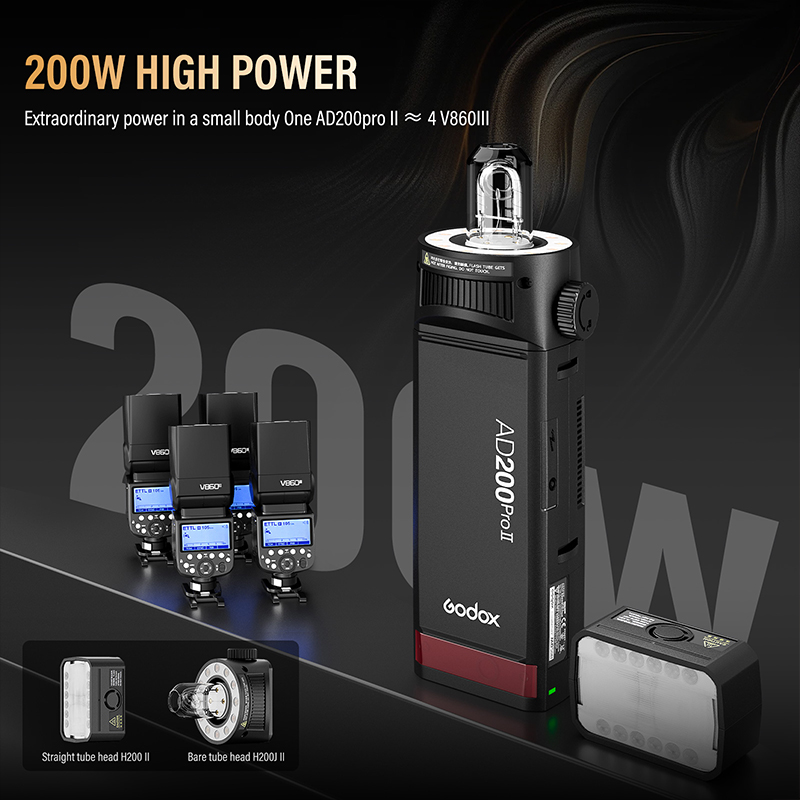 Godox AD200ProII TTL 2.4G Kame - Photography Lighting Kit Godox ulasan dan harga