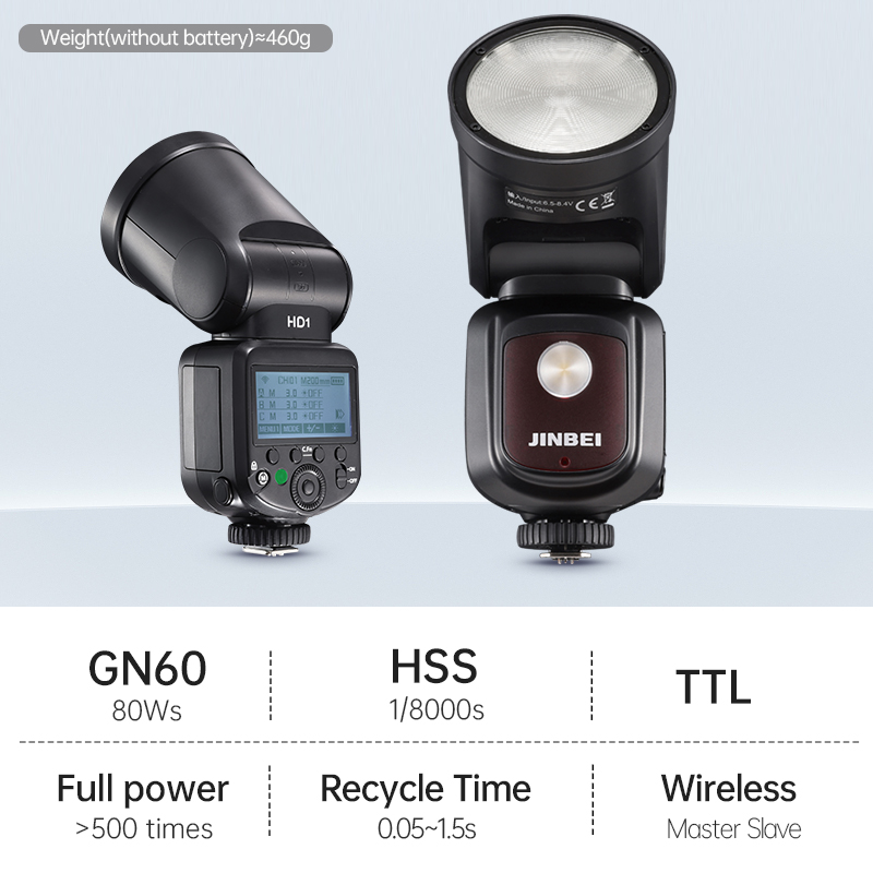 JINBEI HD-1 Round-head HSS Spe - Good Lighting In Photography ulasan dan harga