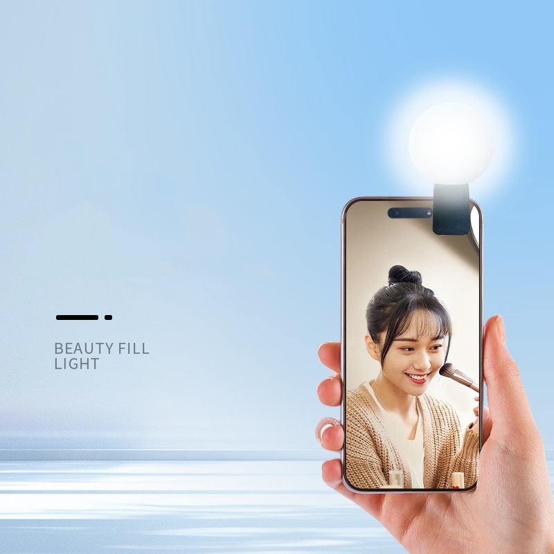 Lampu Selfie Mini Q Bulat, Lam - Photography Lighting Product ulasan dan harga