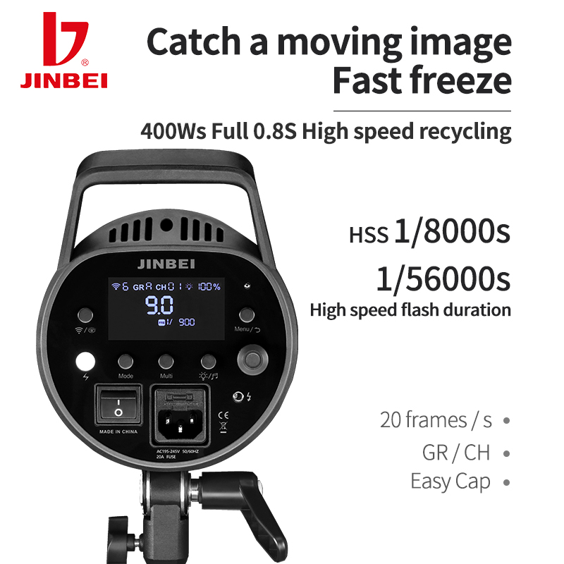 JINBEI MSN 400PRO 400WS GN66 1 - Good Lighting In Photography ulasan dan harga