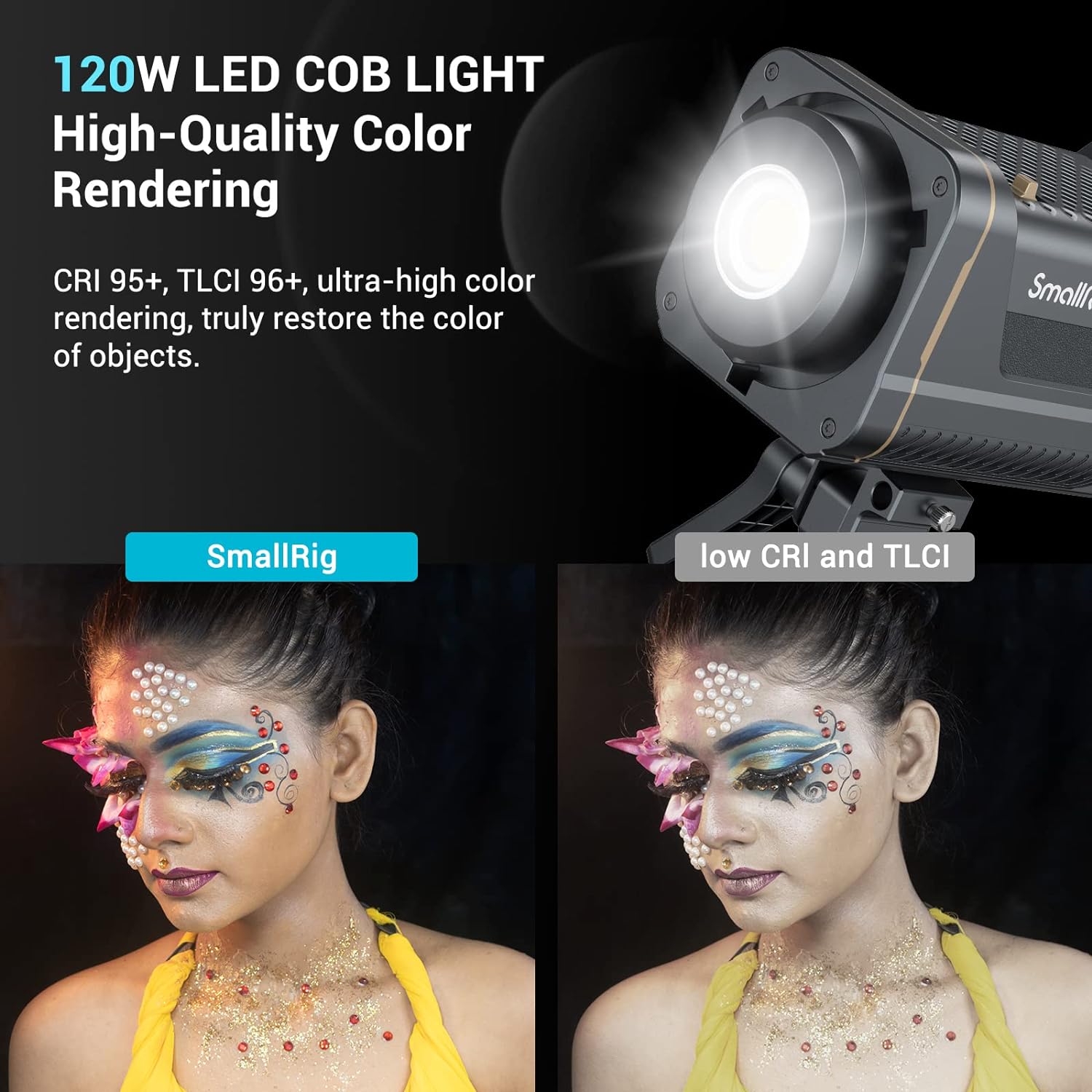 SmallRig RC 120D 120W COB LED  - V Mount Battery ulasan dan harga