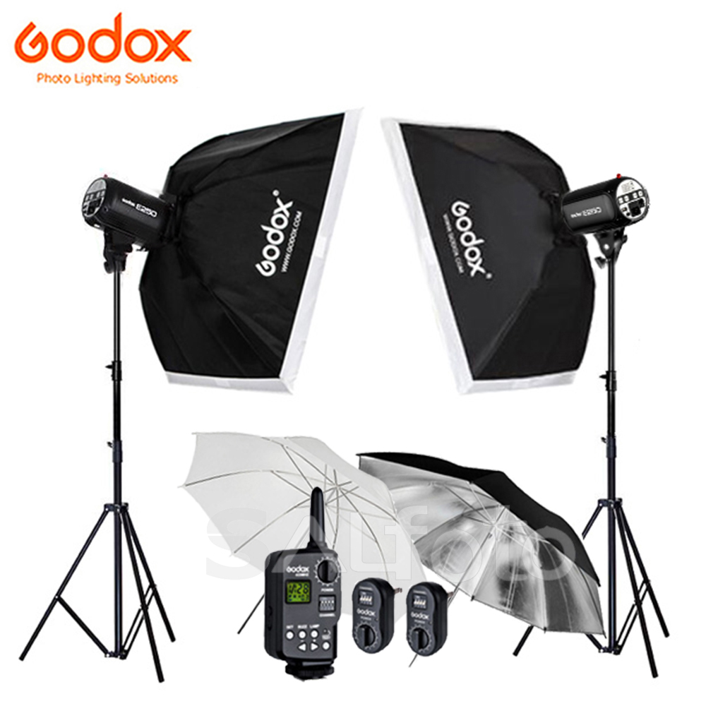 Godox 2x E300 300Ws / E250 250 - Photography Lighting Kit Godox ulasan dan harga