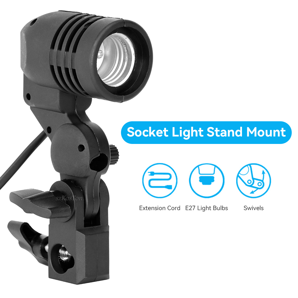 Dudukan bohlam kepala tunggal, - Photography Lighting Product ulasan dan harga