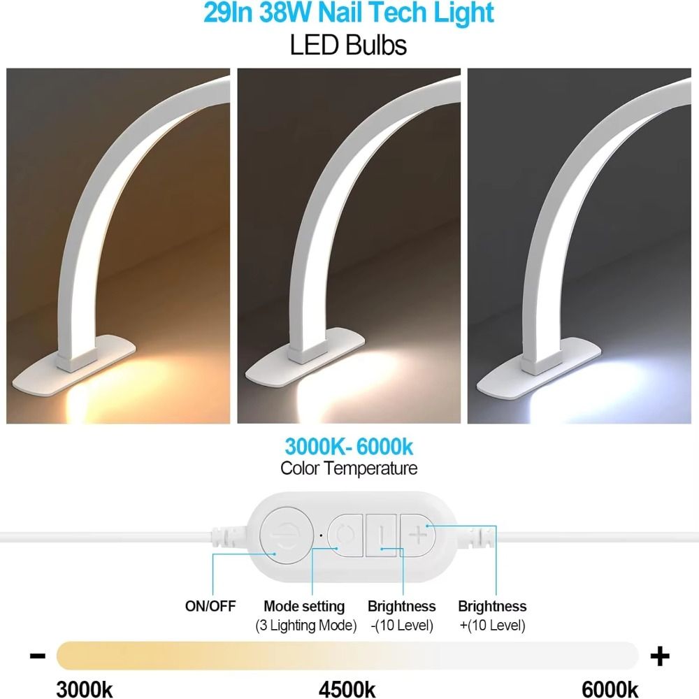 Lampu Kuku Setengah Bulan yang - Photography Lighting No Shadows ulasan dan harga