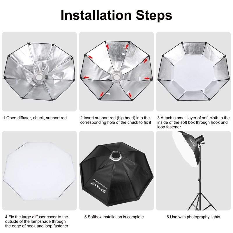 PULUZ Diffuser Fotografi, kota - Photography Lighting Box ulasan dan harga