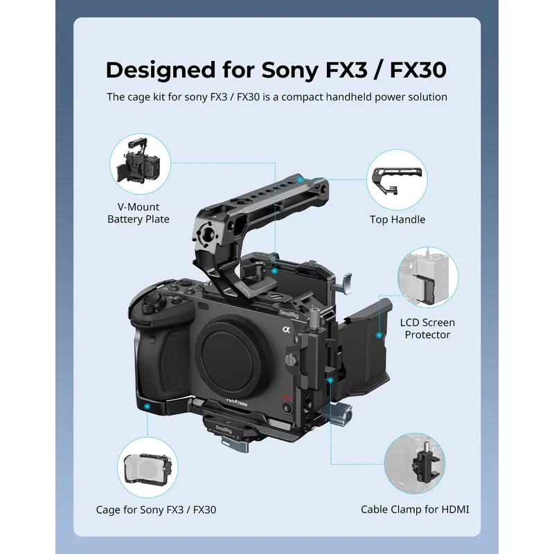 Brand For SmallRig FX30 Cage K - V Mount Battery ulasan dan harga