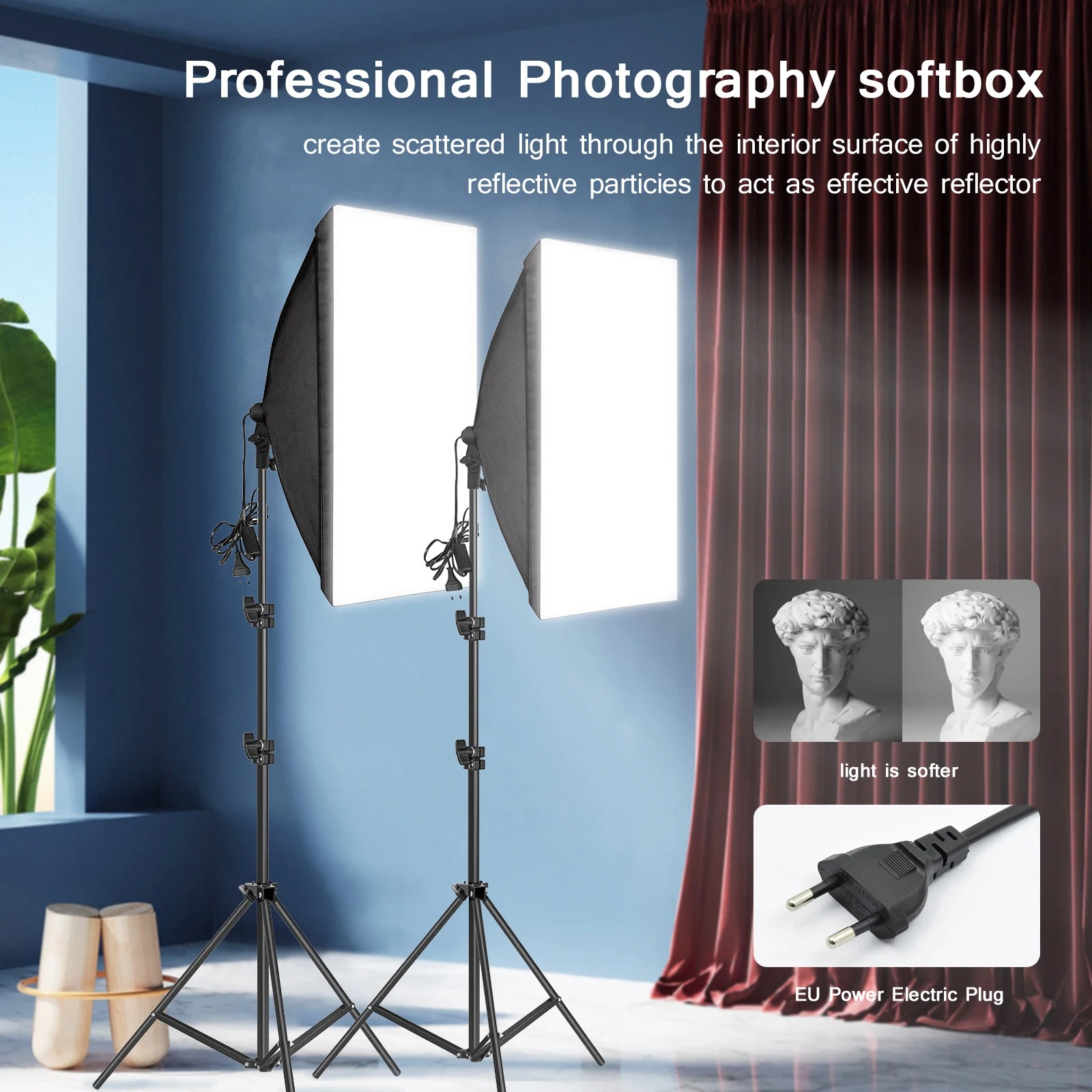 Softbox Pencahayaan Fotografi  - Photography Lighting System ulasan dan harga