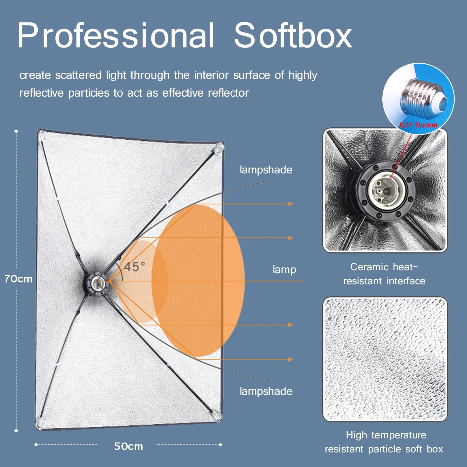 Softbox Pencahayaan Fotografi  - Photography Lighting System ulasan dan harga
