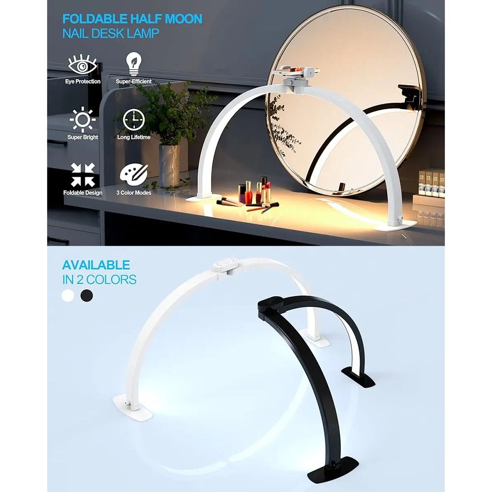 Lampu Kuku Setengah Bulan yang - Photography Lighting No Shadows ulasan dan harga