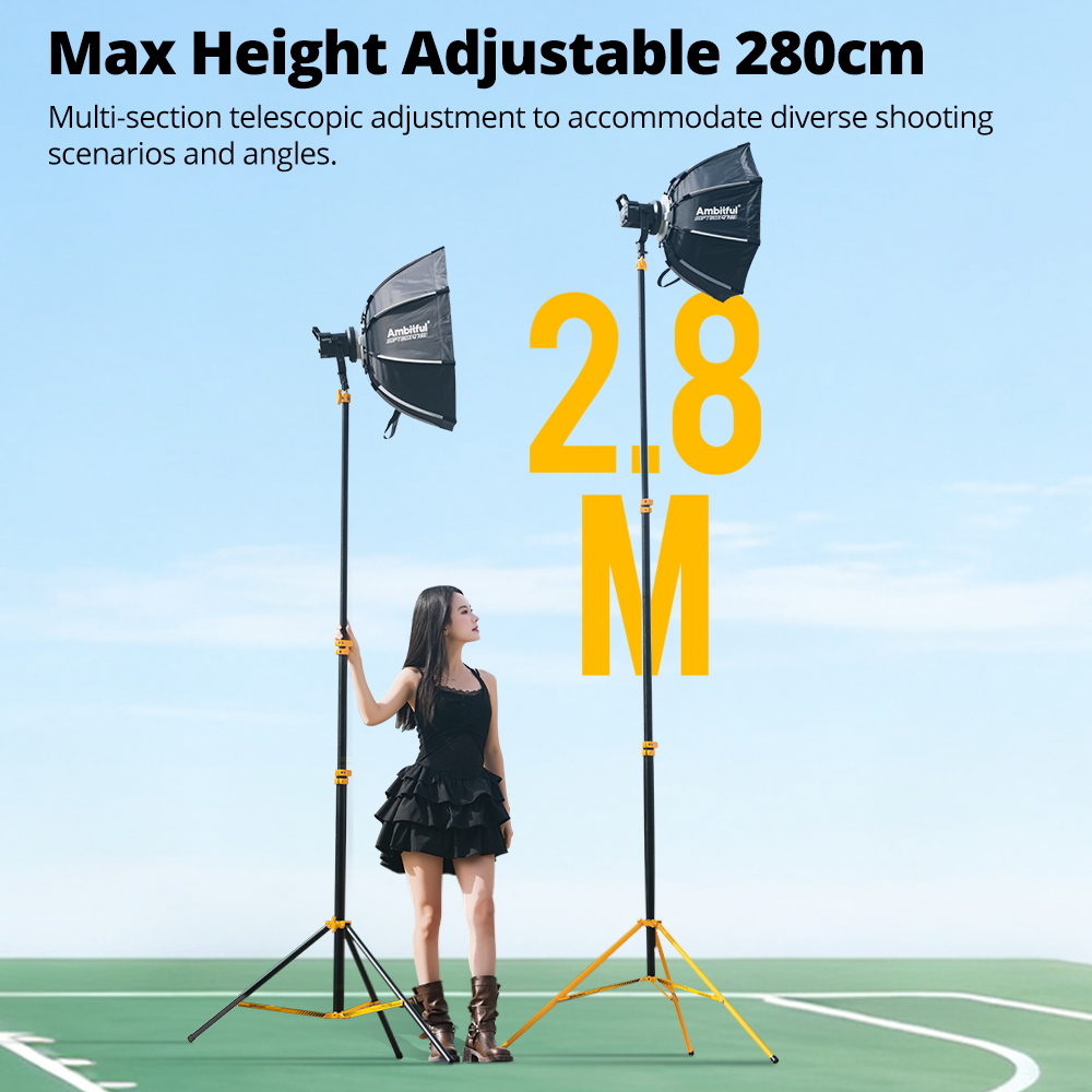 AMBITFUL GM280Y 280cm Penyangg - Photography Lighting Box ulasan dan harga