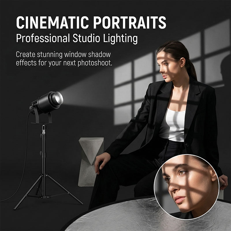 Lampu Proyeksi Jendela Virtual - Photography Lighting No Shadows ulasan dan harga