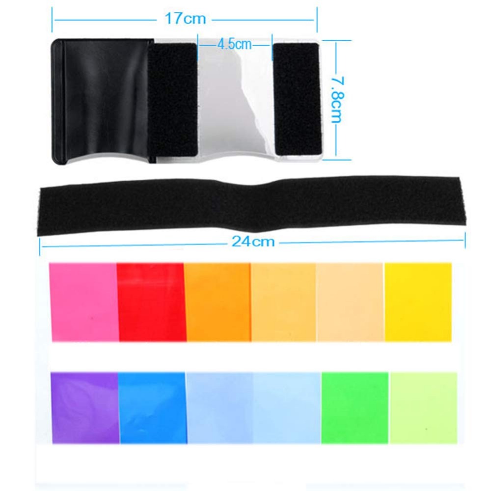 Kit Filter Pencahayaan Gel Fla - Photography Lighting Meter ulasan dan harga