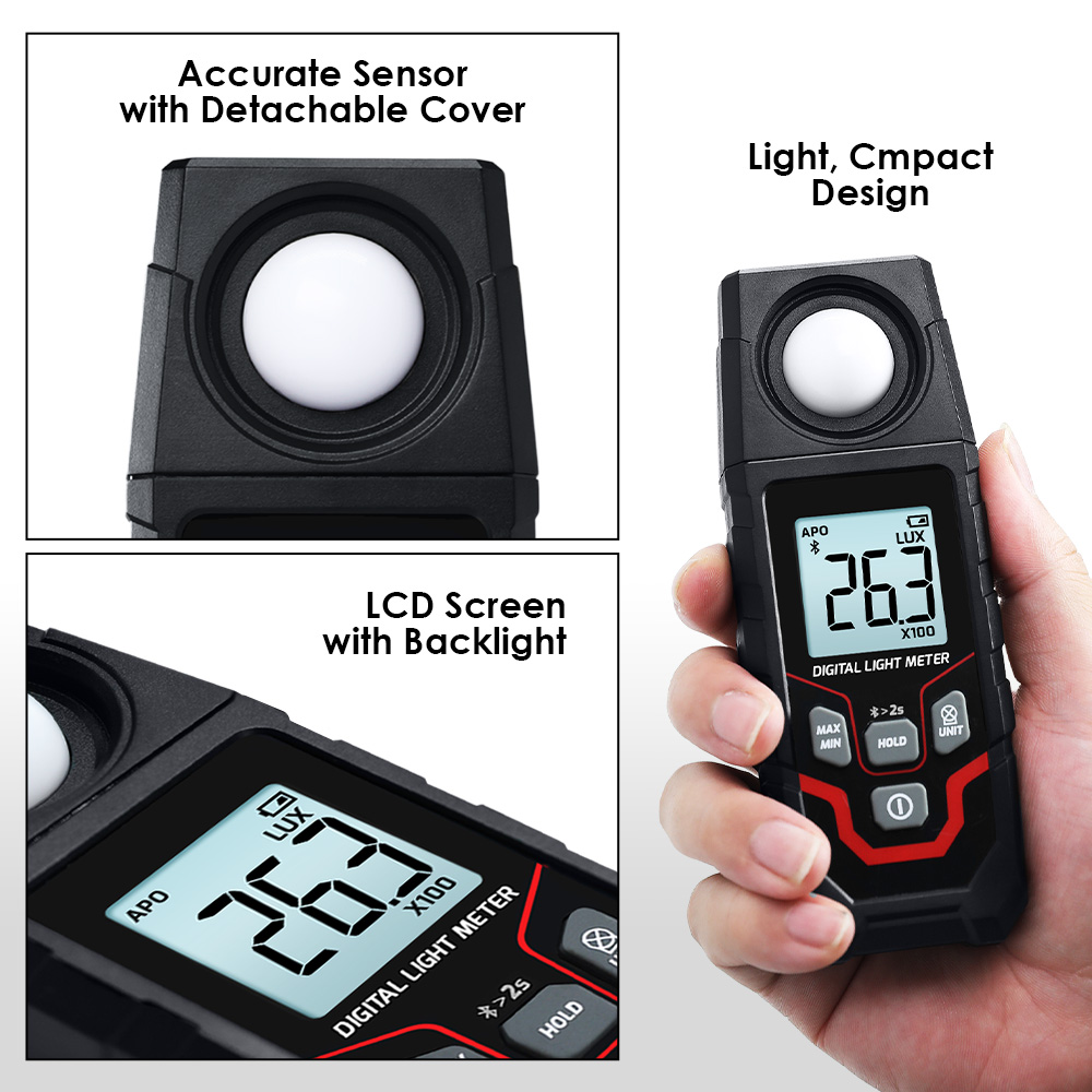 Meteran Lux Digital Bluetooth  - Photography Lighting Meter ulasan dan harga
