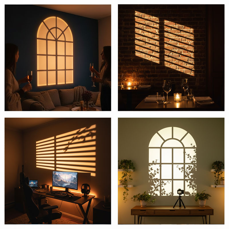 Lampu Proyektor Gobo Jendela 1 - Photography Lighting No Shadows ulasan dan harga