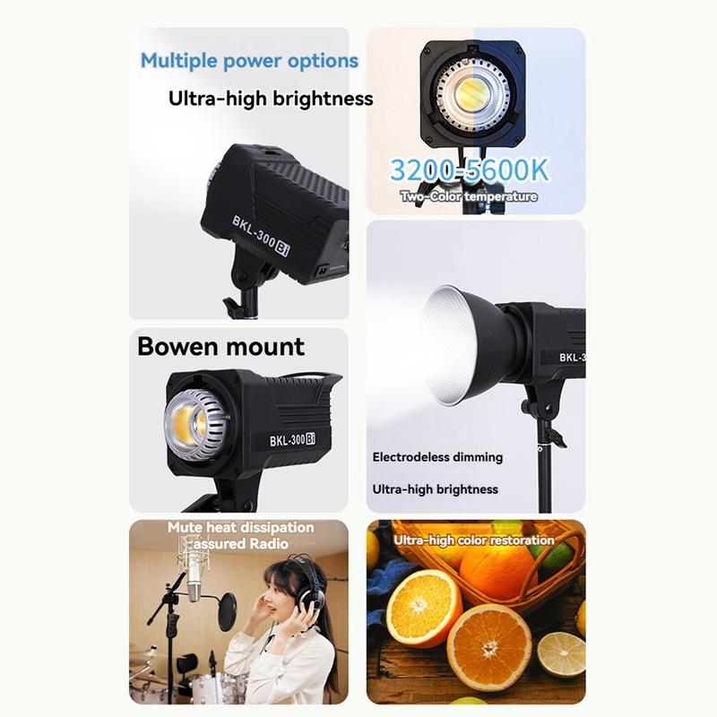Lampu Video LED Bi 300W, Penca - Photography Lighting System ulasan dan harga