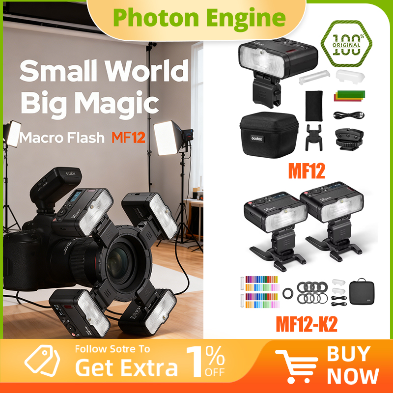 Godox MF12-K2 Macro Flash 2 Li - Photography Lighting Kit Godox ulasan dan harga