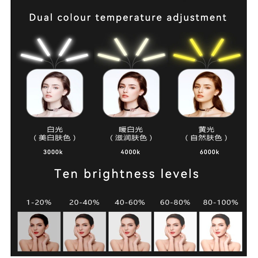 Lampu sorot LED dua warna, lam - Photography Lighting No Shadows ulasan dan harga
