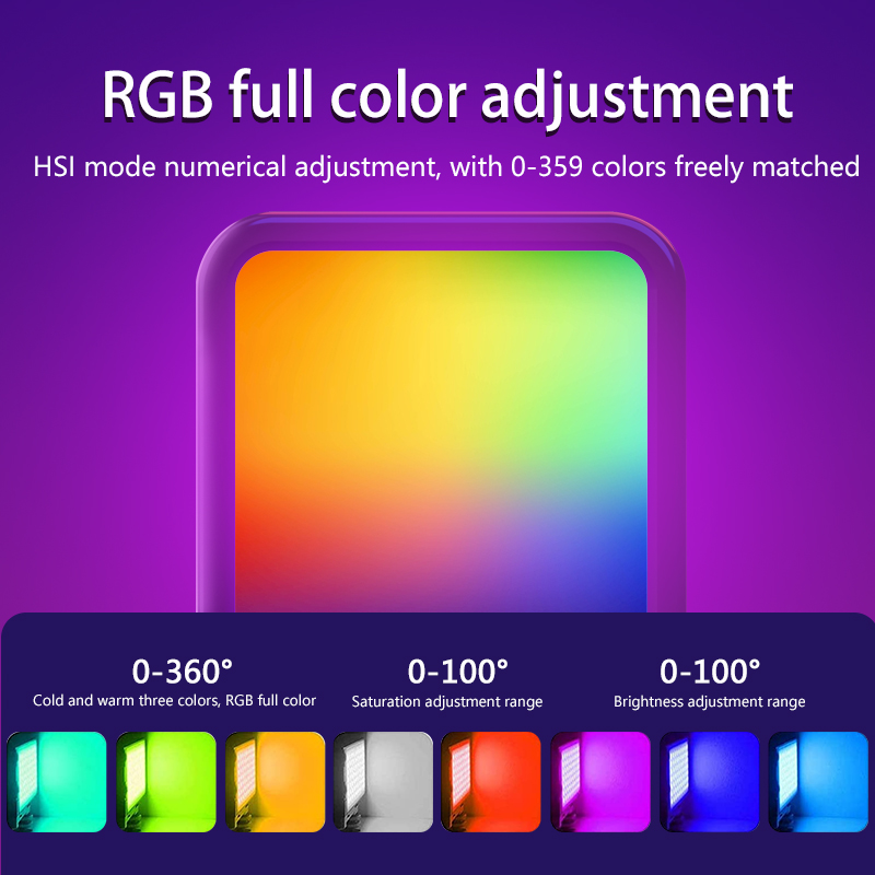 Lampu Video Mini RGB Portabel  - Photography Lighting Portable ulasan dan harga